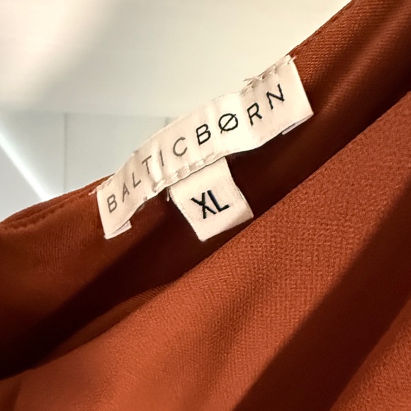 Baltic Born Katya Rust Ruffle Maxi Dress - Picture 3 of 6